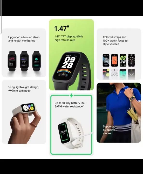 Xiaomi Smart band 9 active lacrado smartwatch 