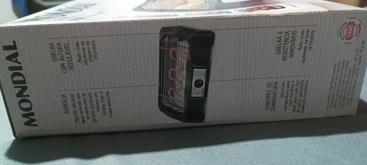 Churrasqueira Elétrica Mondial Pratic Steak & Grill - Foto 3