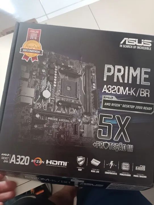 Asus A320m-k/br COM DEFEITO