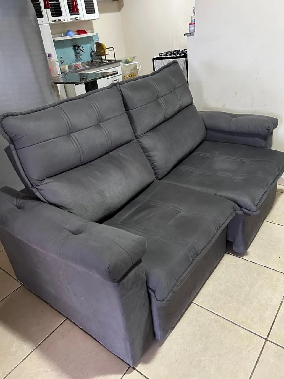 Sofá Velut, 2 lugares, reclinável e retrátil.  - Foto 4