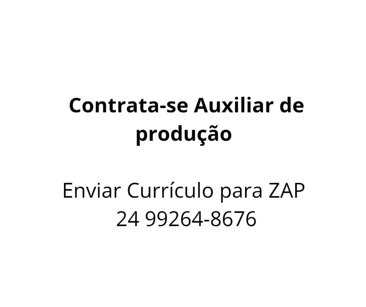 Auxiliar de Produção