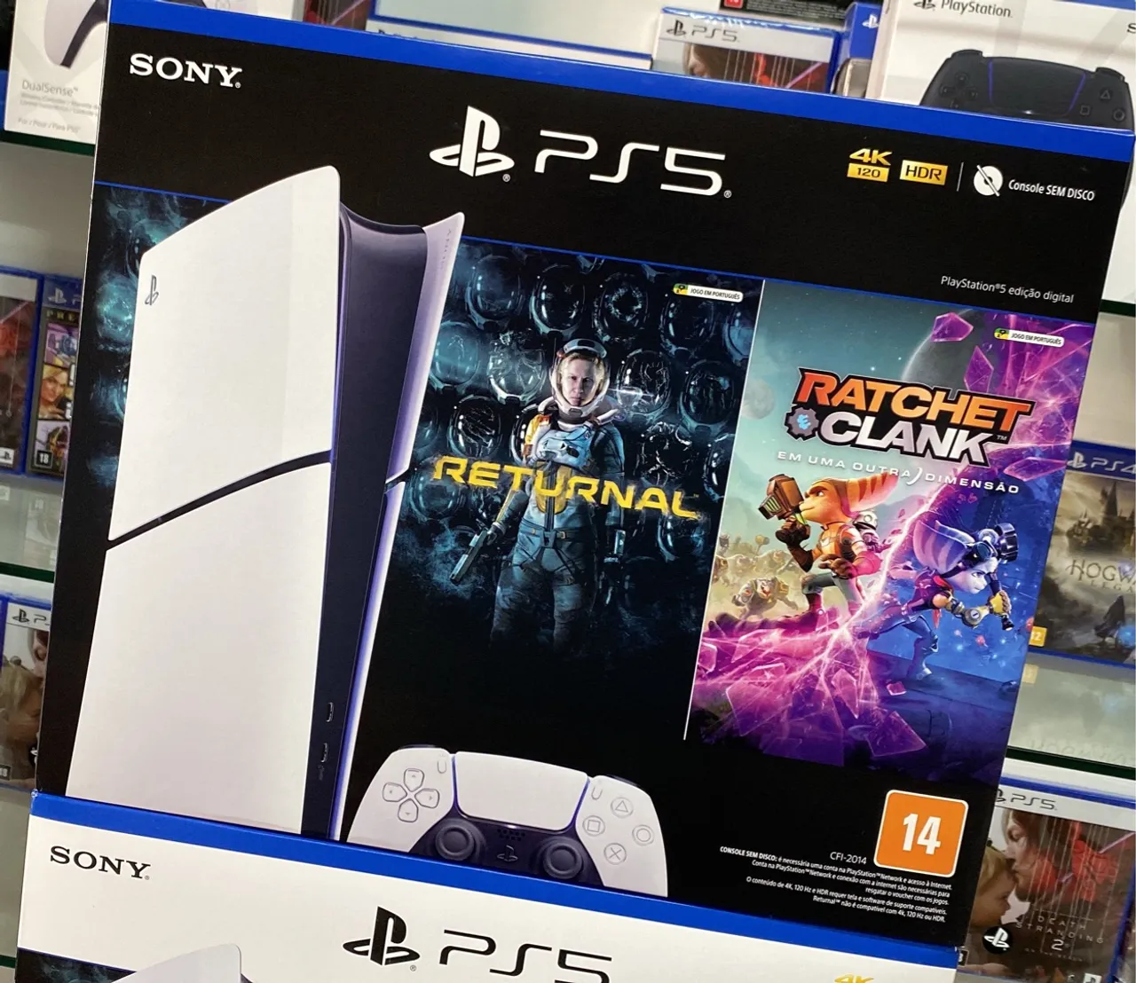 PS5 Slim Digital 1TB Novo Lacrado