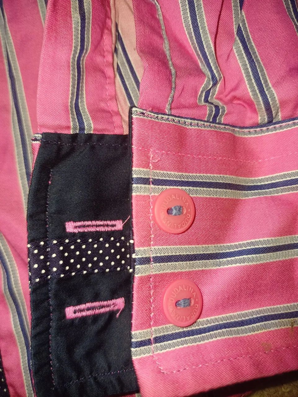 Camisa social listrada rosa - Foto 3