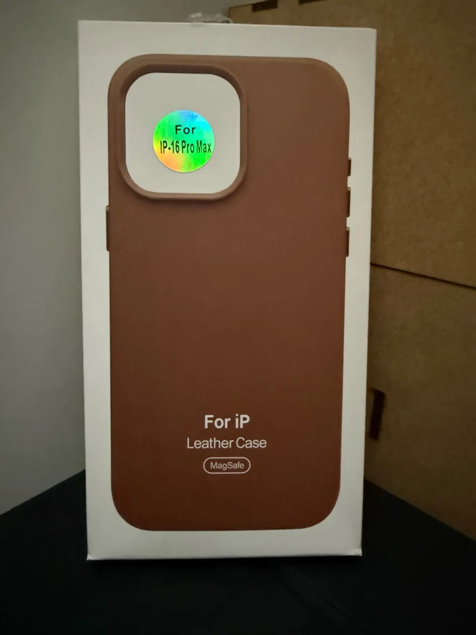 Capa de Couro para iPhone 16 Pro Max - Original