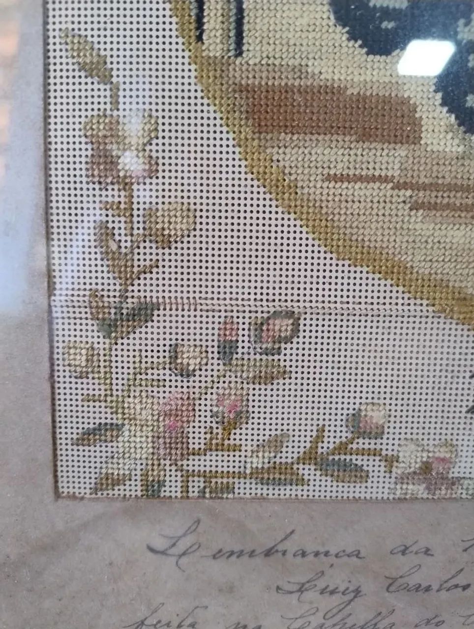 Lembrança de comunhão quadro Petit Point  - Foto 4