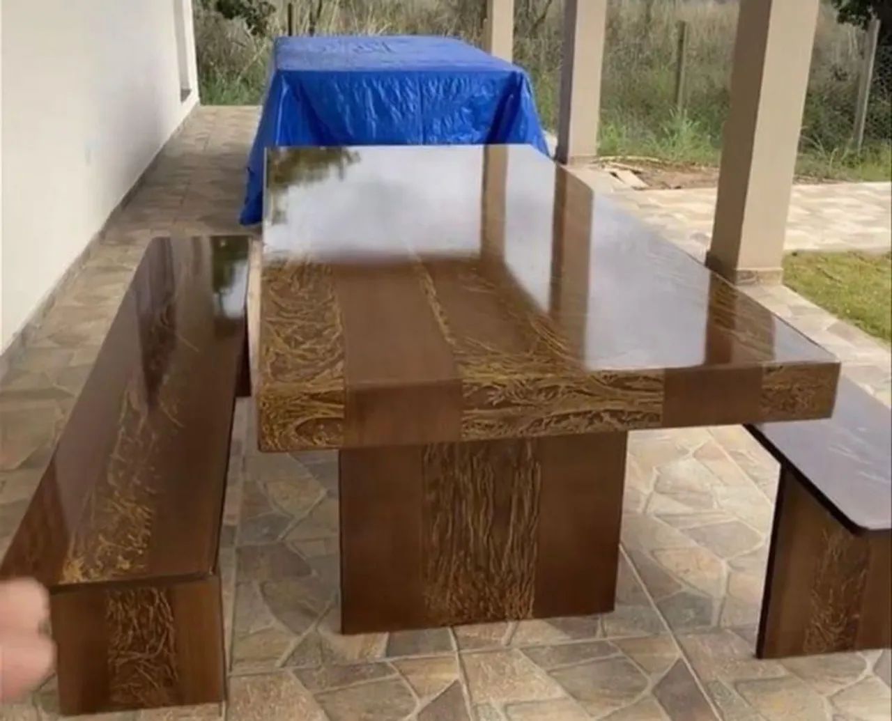 "Mesa de Ardósia Italiana - Design Sofisticado e Único!" - Foto 4