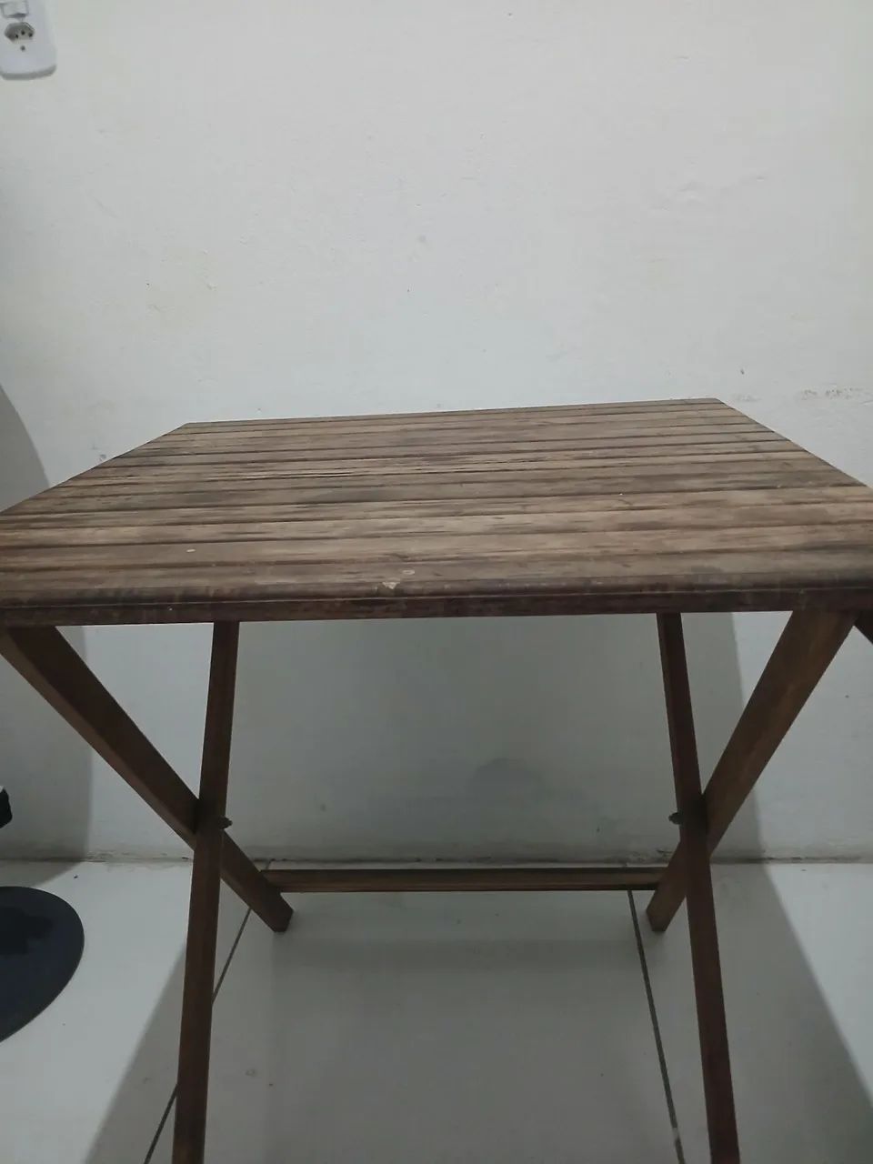 Mesa Madeira portátil 70x70 - Foto 2