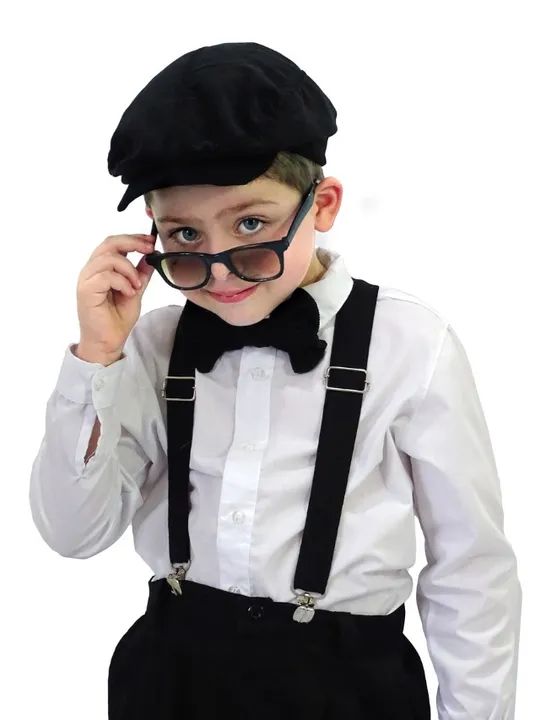 Kit Suspensório + gravata Borboleta Infantil Criança Festa Acessório Masculino Menino - Foto 2