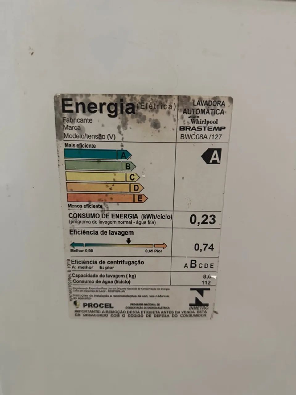 Máquina de lavar Brastemp 8kg usada - Foto 5