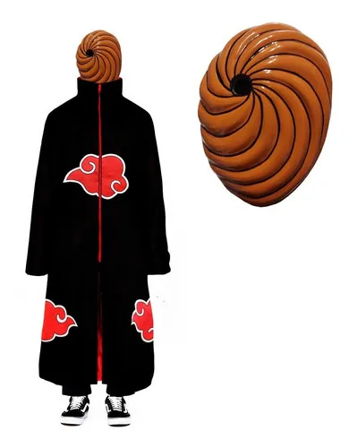 Kit Capa Akatsuki + Máscara Tobi - Naruto