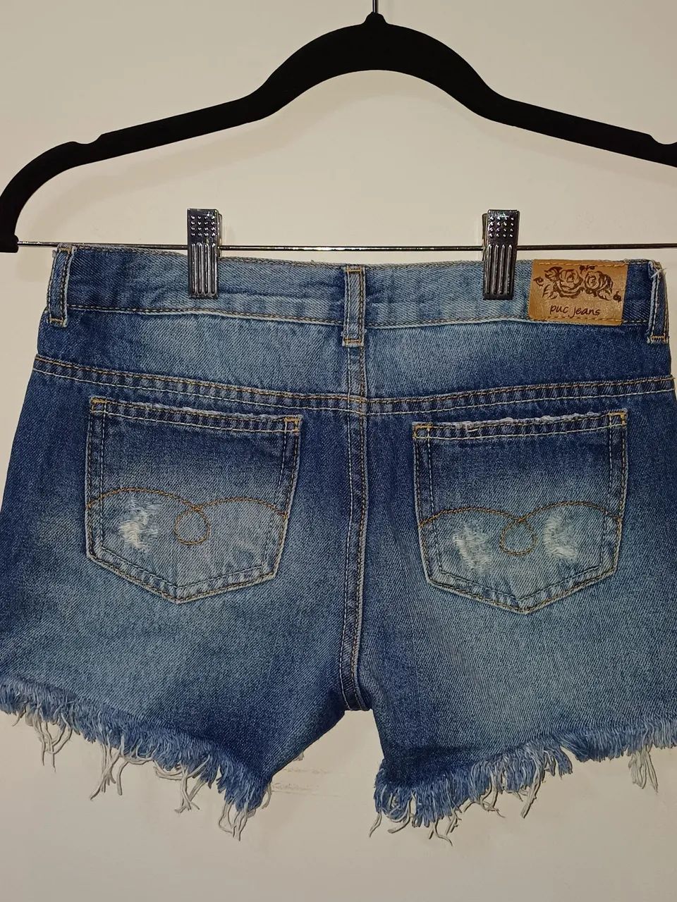 Shorts juvenil Puc Jeans, tam.12. - Foto 3