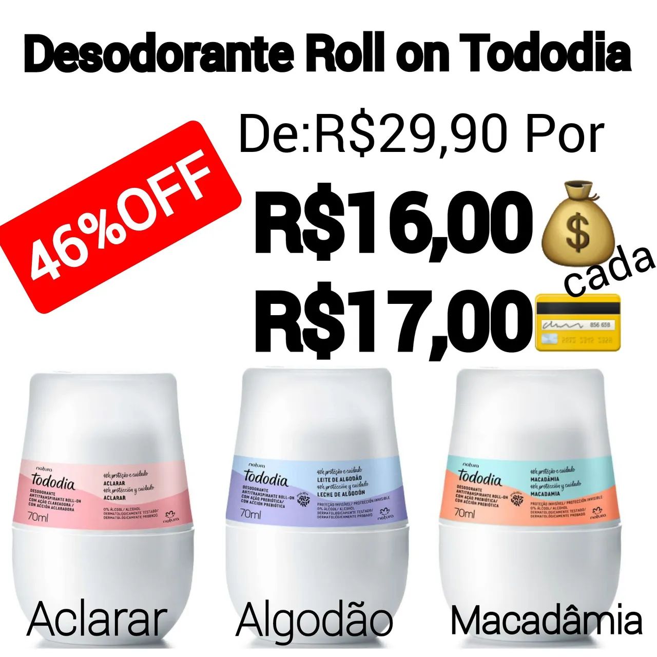 Desodorante Roll-on Tododia-Natura