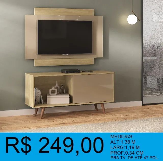 TV Stand + TV Console for TVs up to 50 Inches – FREE Delivery and Assembly