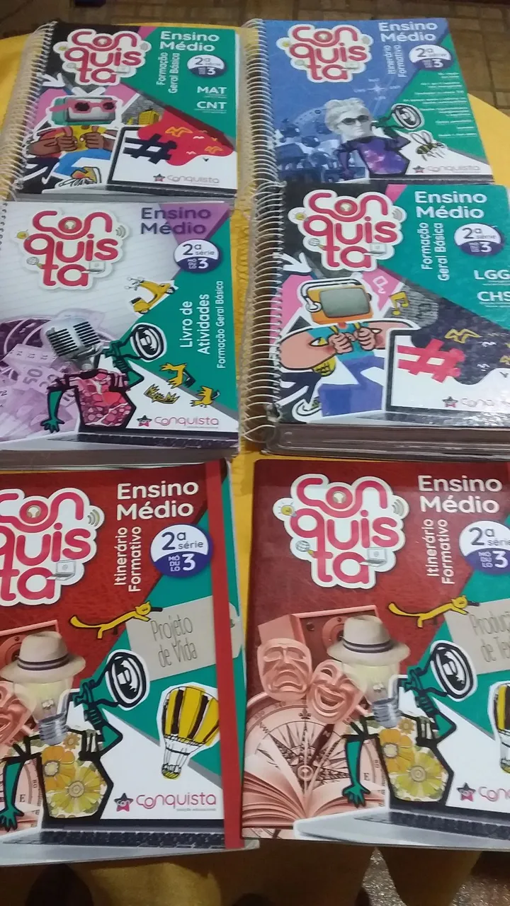 Livros Didáticos Conquistas - Ensino Médio - 2ª Série usados módulo 3