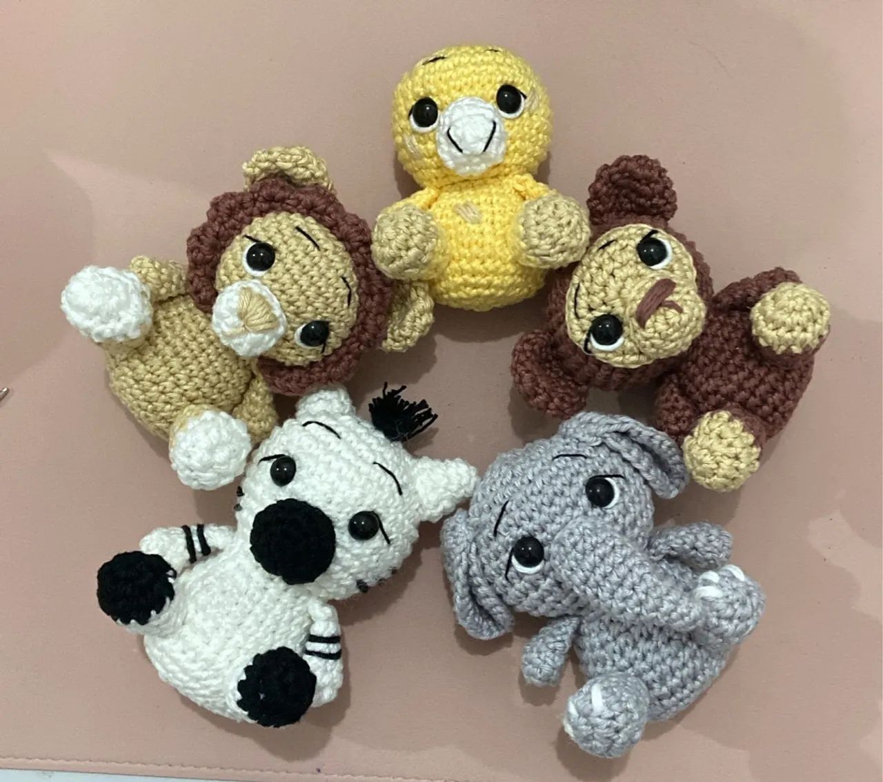 Móbile Safari - 5 pelúcias 