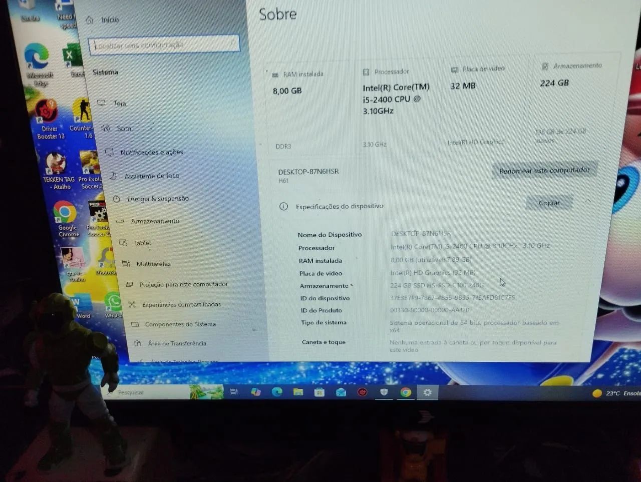 PC core i5 segunda ger. 8 de RAM com acessórios Aceita troca 64363329298690120