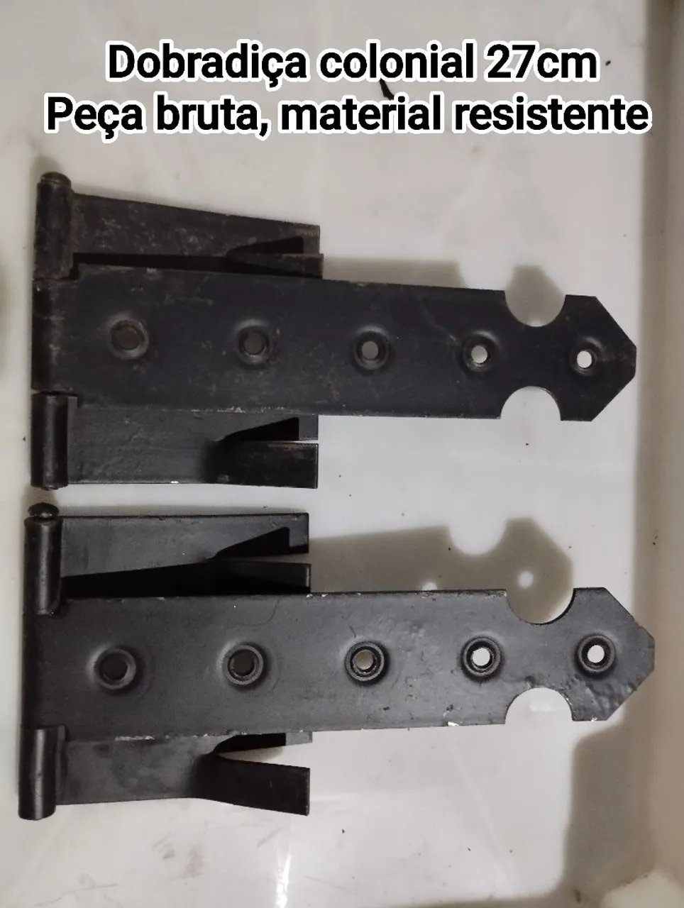 Dobradiça Colonial 27cm - Aço Resistente