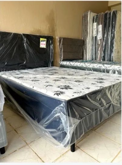 cama box 12 cm de espuma solteiro ou casal
