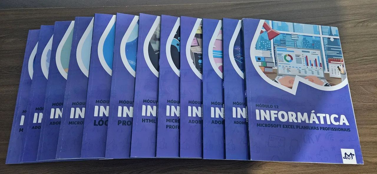 Livros Curso de Informática Microcamp - Modulos 1 a 12