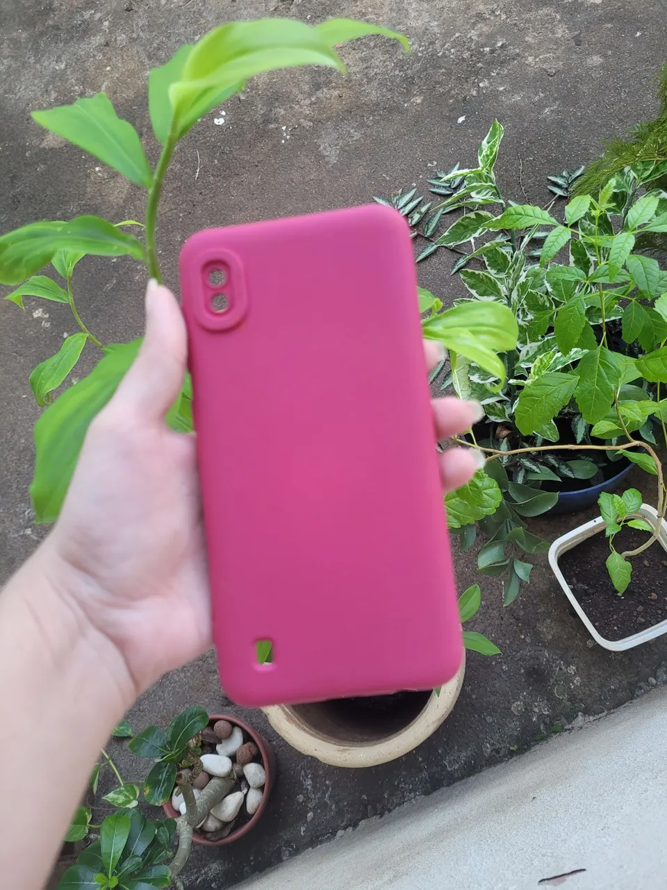 Capinha Rosa para Celular Samsung galaxy A10
