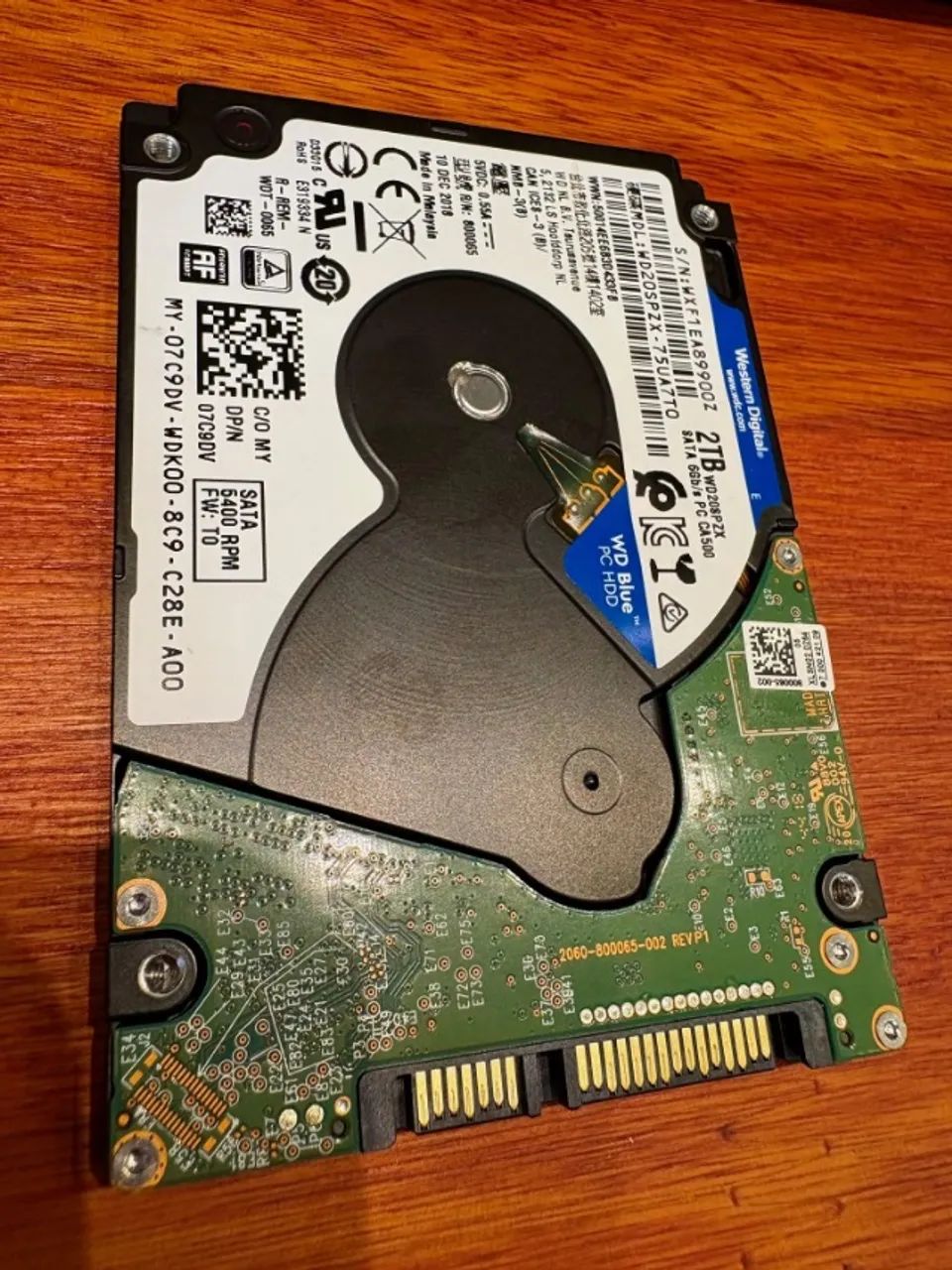 HD Notebook 2TB Western Digital Blue - Novinho