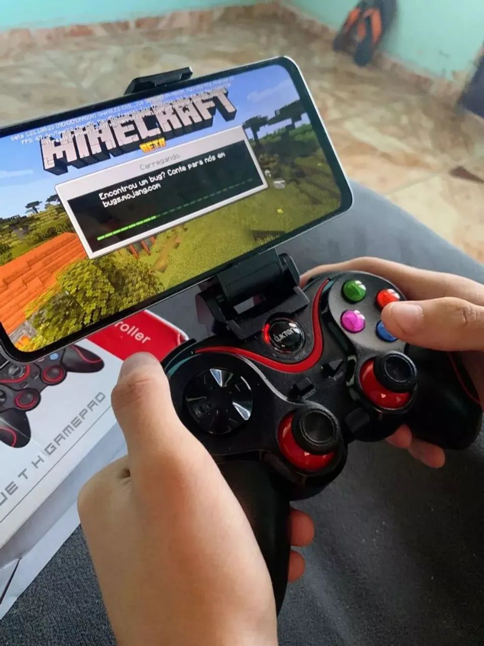 Controle V8 Para Celular Game Pad Joystick Bluetooth  - Foto 2