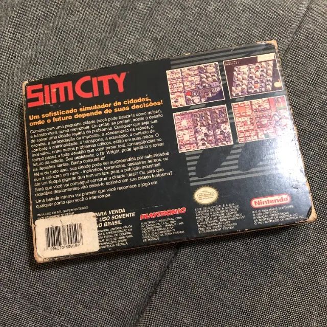 Sim City Original Super Nintendo Com Caixa E Manual - Foto 2