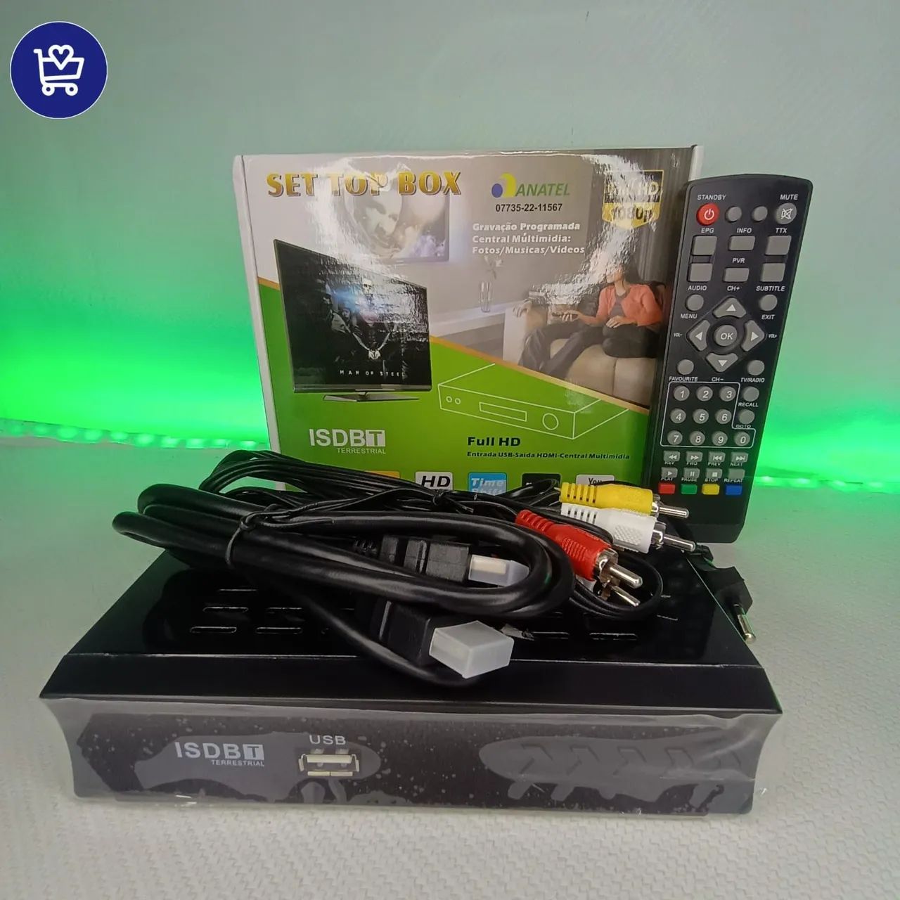 Set Top Box Conversor Digital ISDBT Full HD - Foto 3