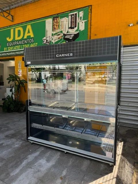 Balcão refrigerado para carnes - supermercado- açougue - vitrine expositora  - Foto 3