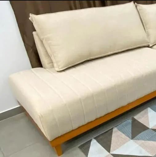 Sofá de Canto Eros em Linho 7 Lugares Com Chaise- Produto Novo - Foto 2