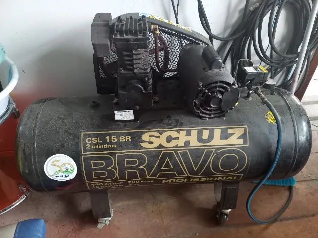 Compressor Schulz Bravo Profissional CSL 15 BR 2 cilindros  - Foto 4