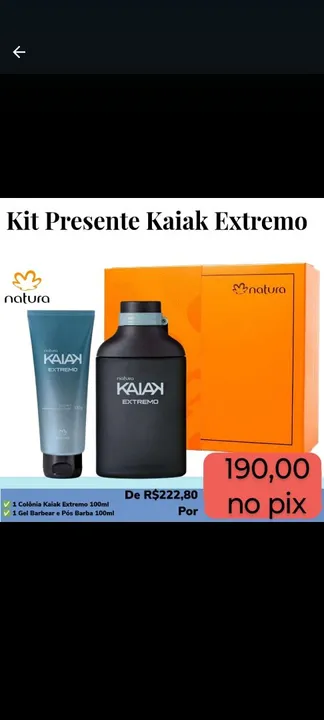 Kit presente Kaiak Extremo