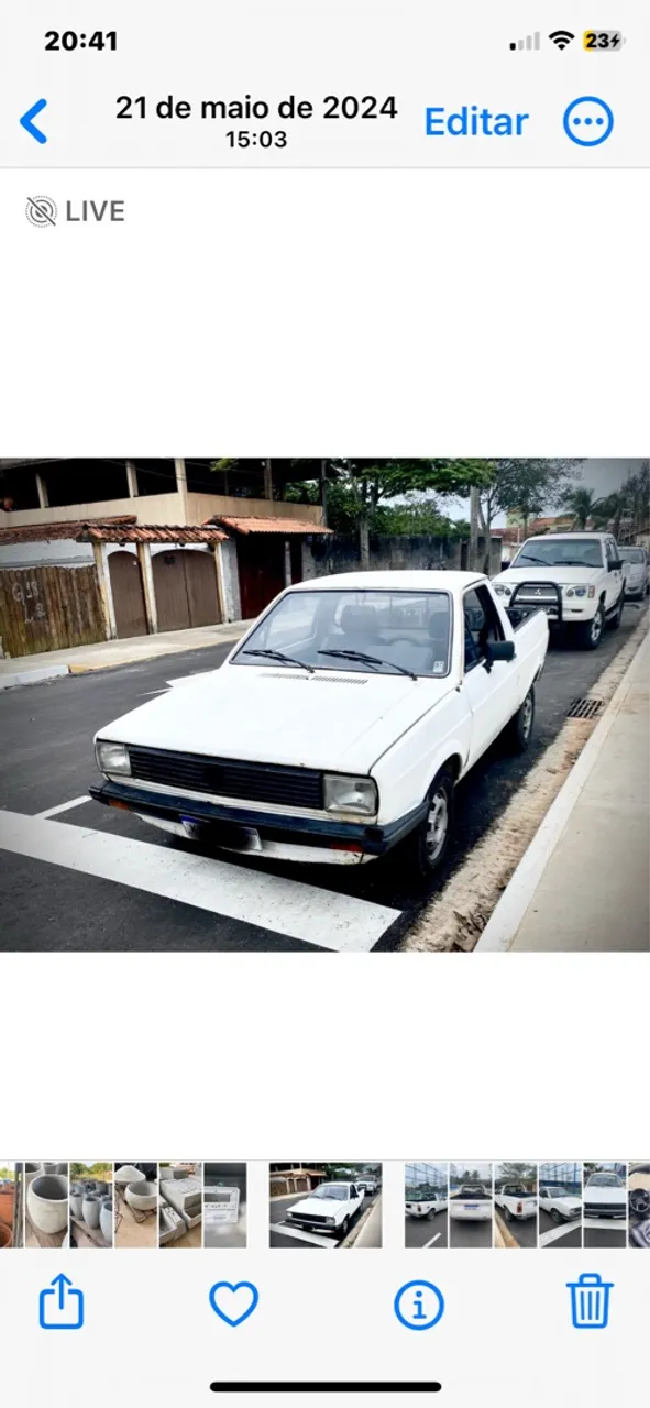 Saveiro 83 LS motor a ar