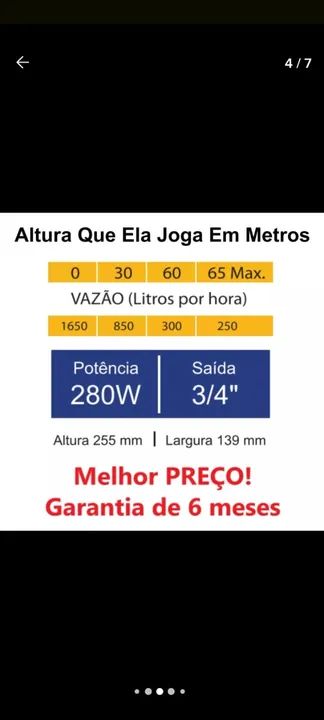 Bomba Sapo Vibratória 220v Vibra Vert Rymer 1500  - Foto 5