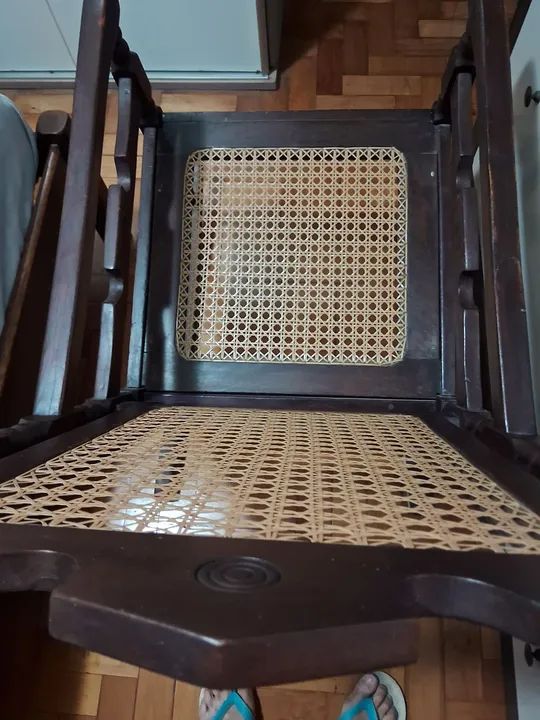 Poltrona de Vime em Madeira Maciça - Foto 3