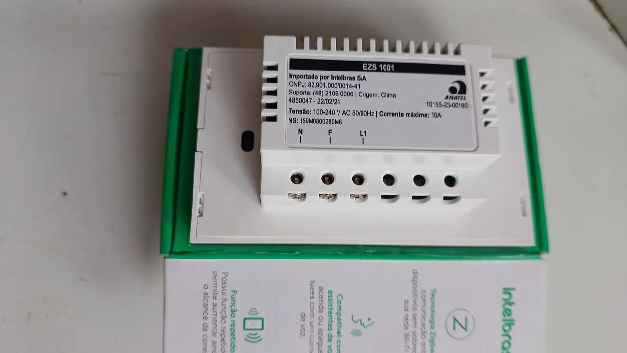 Interruptor Touch Inteligente Intelbras EZS 1001 - Casa Inteligente - Foto 3
