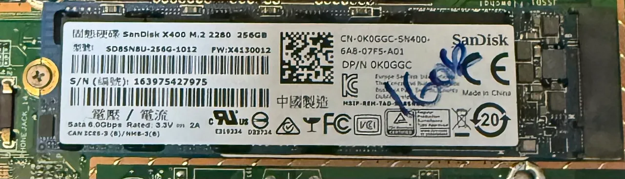 SSD SanDisk X400 256GB