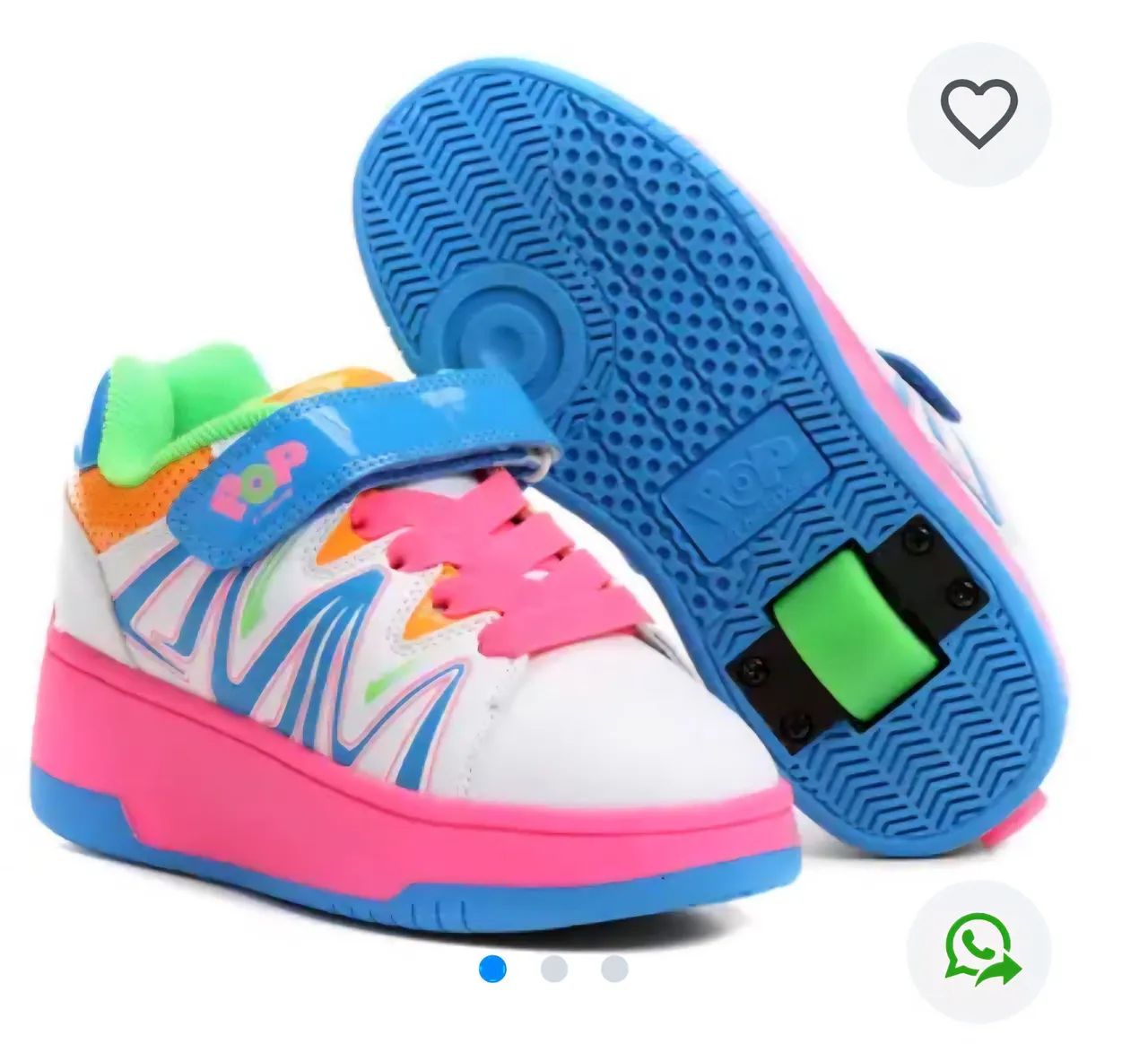 Tênis Heelys Pop com Rodas Retráteis- NOVO - Tamanho 36