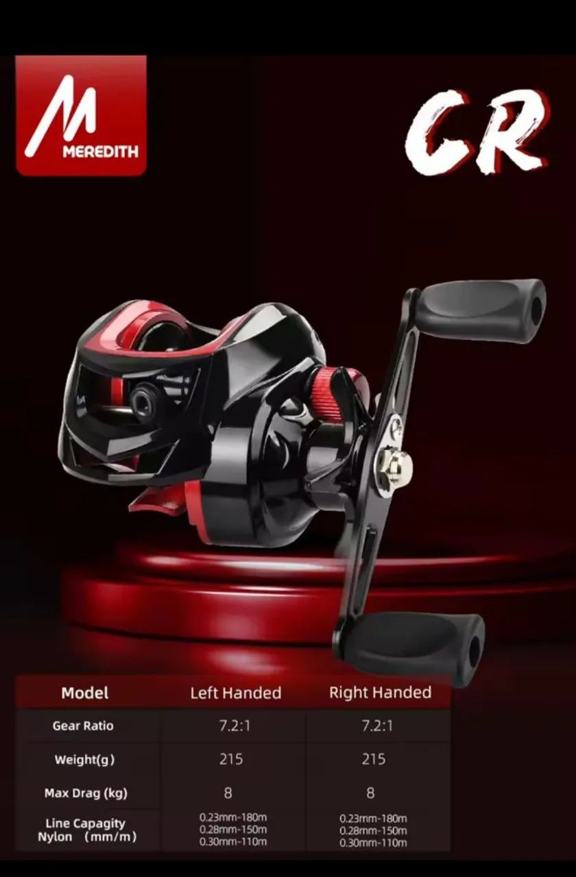 Carretilha Meredith CR - Pesca Esportiva