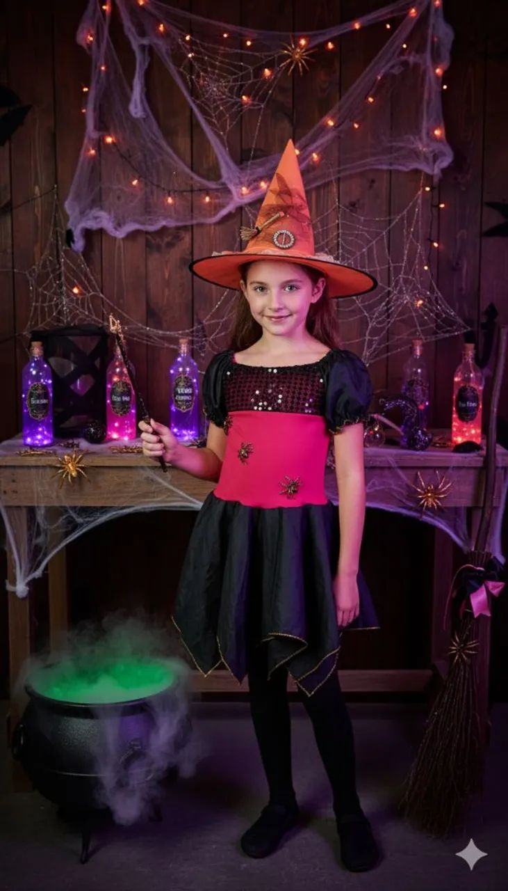 Fantasia de Bruxa infantil 