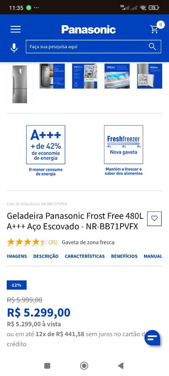 Geladeira Panasonic  - Foto 5