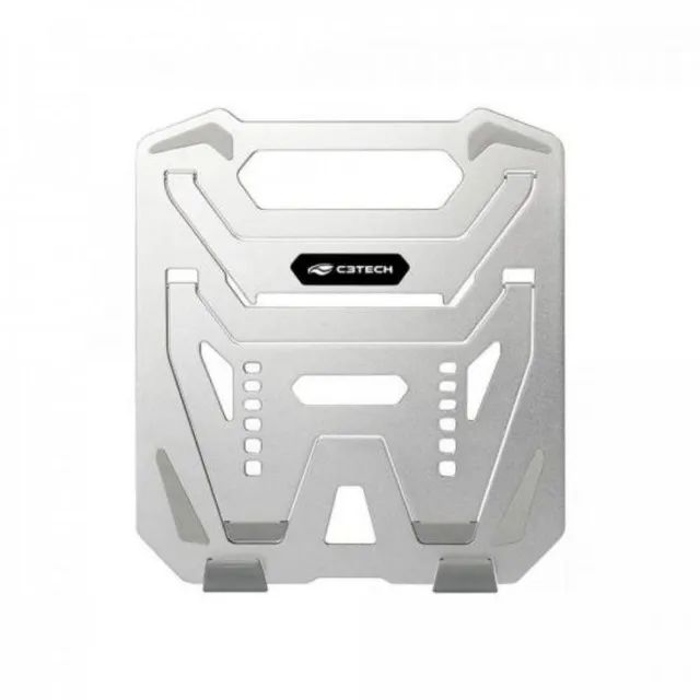  Suporte Para Notebook C3Tech Prata com 6 Ajustes De Altura - WZetta - Foto 2