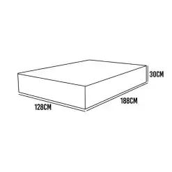 Colchão Toronto Ecotec Viúva Molas Ensacadas 30x188x128 - Foto 4