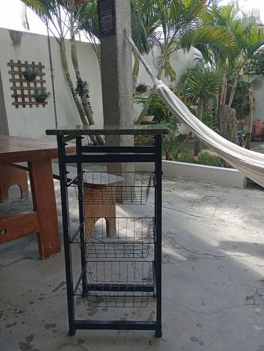 Fruteira de Metal com 3 Andares para Cozinha  - Foto 5