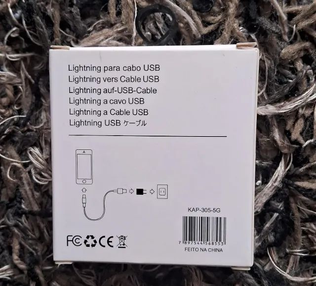 Cabo IPhone carregador usb Lightining Original Kapbom fast charger - Foto 2