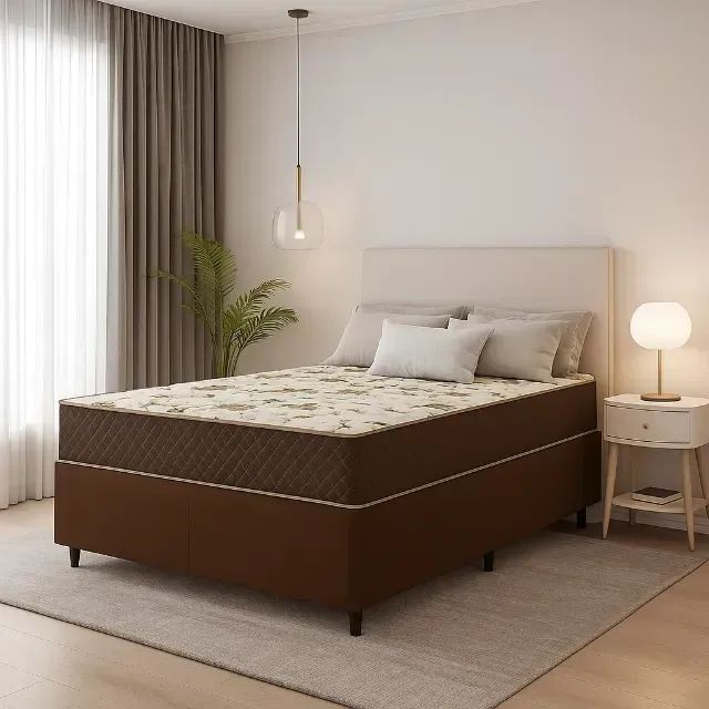 Conjunto base e colchão  Espuma D33 casal