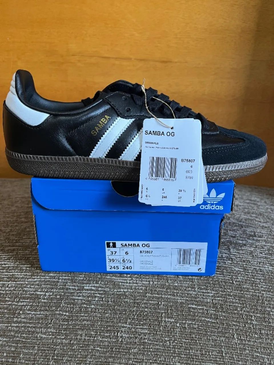 adidas samba unissex preto  37 original - Foto 5