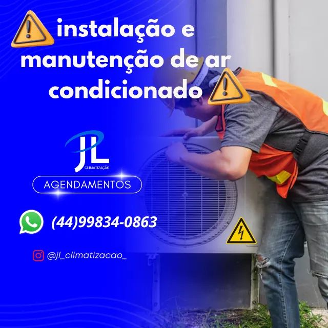 Limpeza, instalação de ar condicionado,