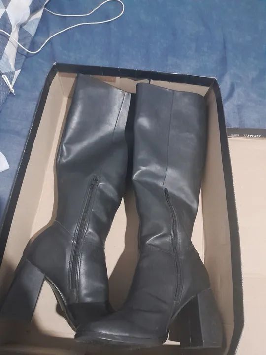 Botas Over The Knee Pretas