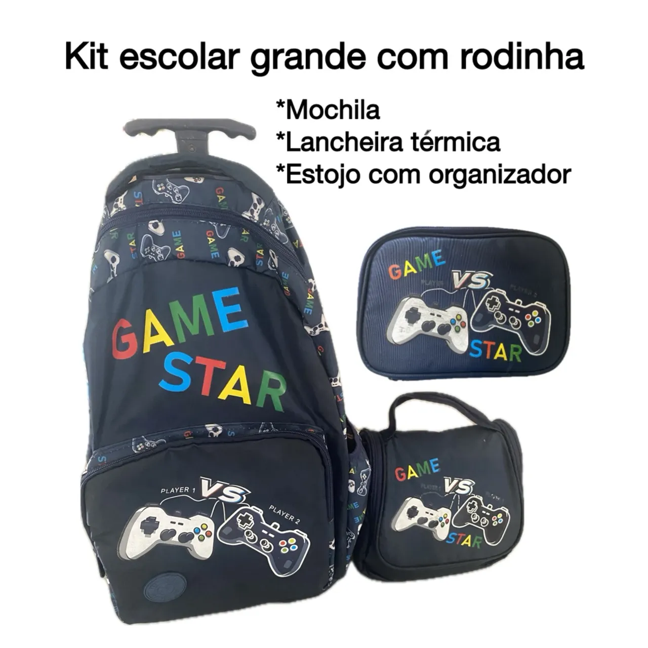 Mochila escolar Game VS Star - Azul